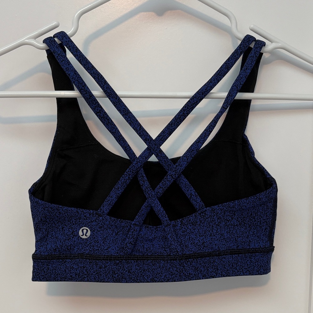 lululemon athletica Energy Bra - blue/black speckled